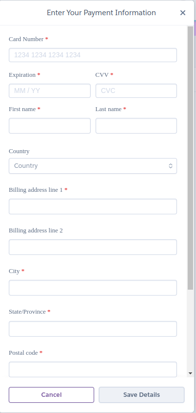 Heroku payment portal
