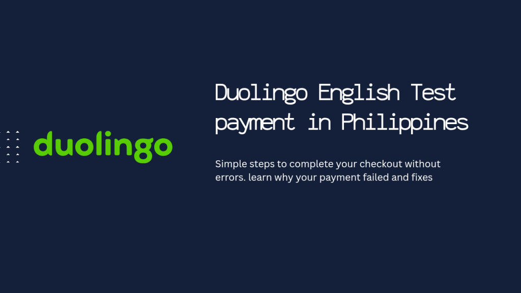Duolingo English Test Payment in Philippines