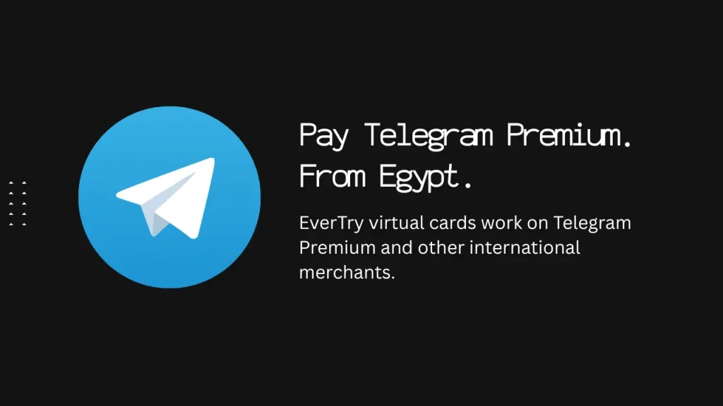 Pay Telegram Premium. From Egypt