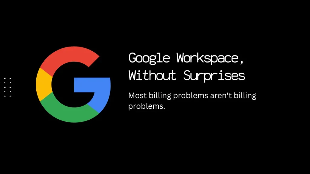 Pay for Google Workspace