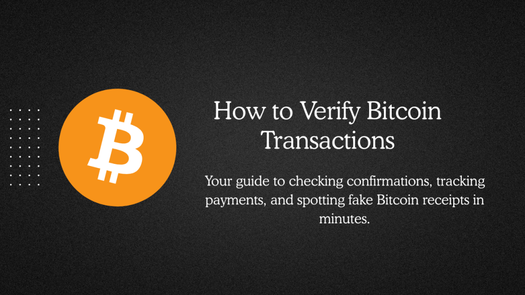 How to Verify Bitcoin Transactions