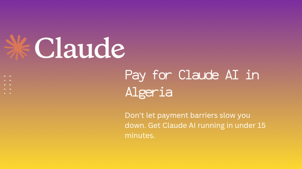 Pay Claude AI in Algeria