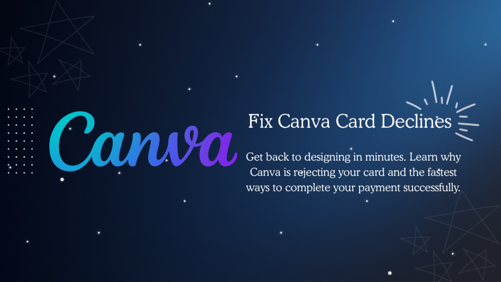 Canva Card Declined