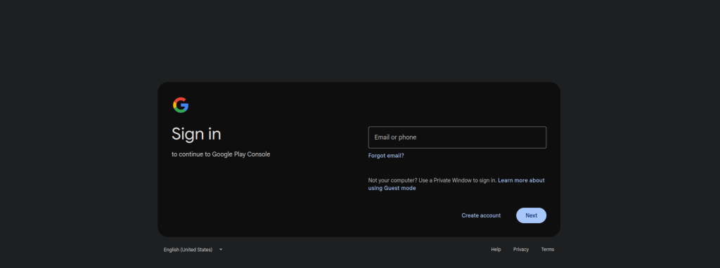 Google sign-in