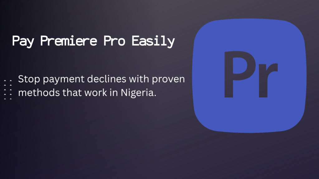 Pay for Adobe Premiere pro
