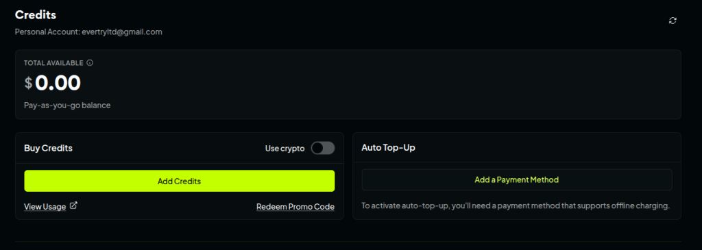 Add credit