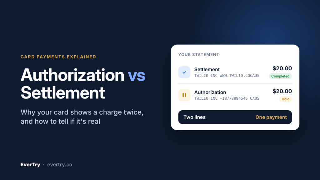 authorization vs settlement